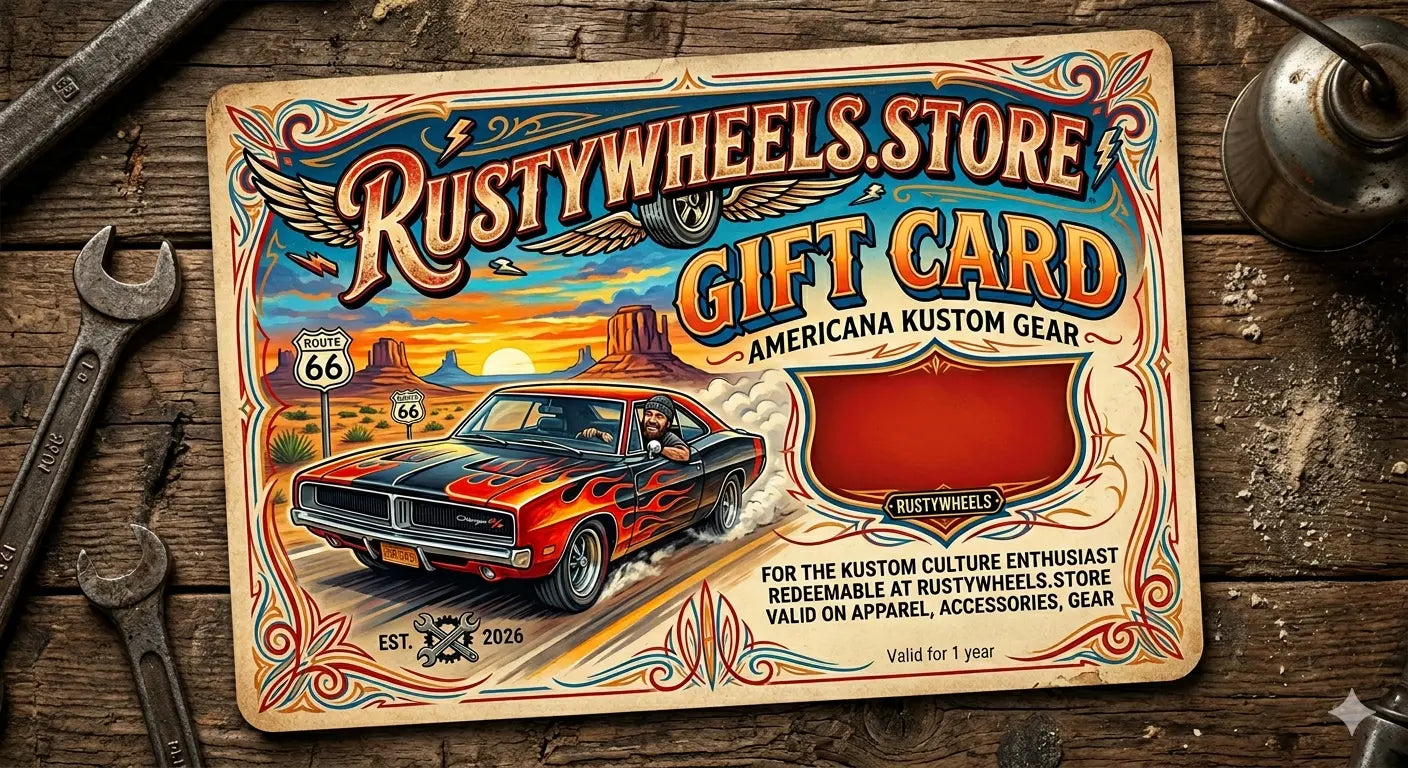 Carte cadeau Rusty Wheels